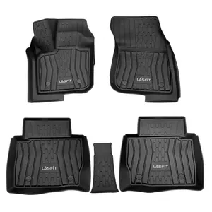 Lasfit Custom Floor Mat, TPE Material Car Floor Mats for 2017-2020 Lincoln MKZ, 1st & 2nd Row Seats, Mat Floor Mats