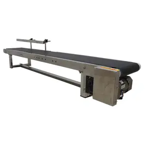 YOKOMA PVC Flat Belt Conveyor Motorized Conveyor Industrial Transport Conveyor Adjustable Speed 59"x7.8" Stainless Steel - Industrial Conveyor