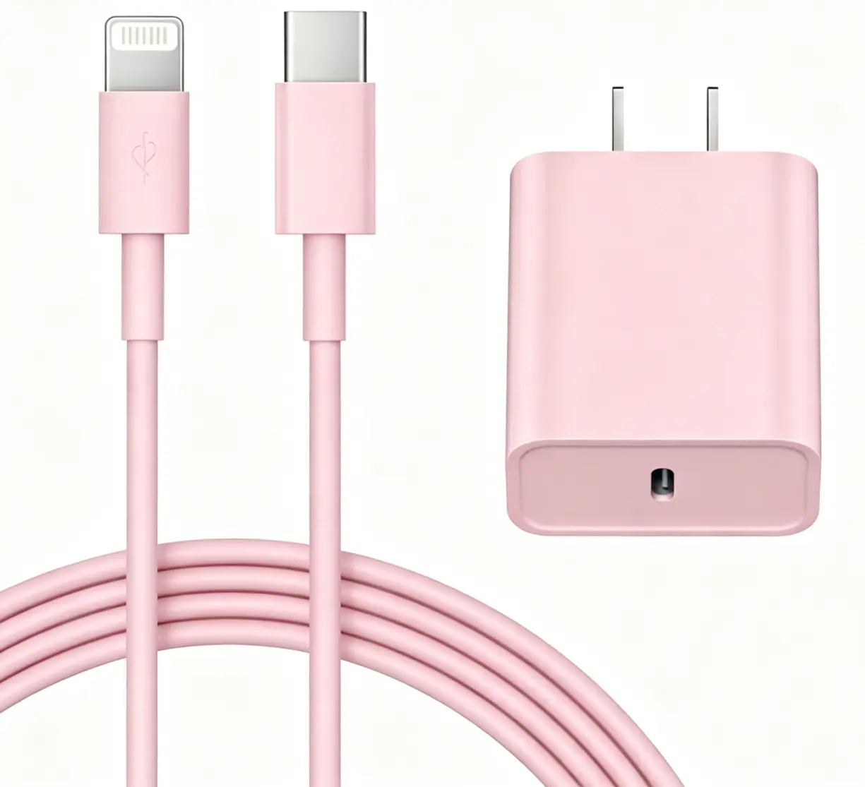 Phone Charger Fast Charging(Pink),iPhone Fast Charger 1Pack Type C Fast Charger Block Plug Adapter 6FT USB-C to Lightning Cable Cord for iPhone14/13/13 Pro/12 Pro/12 Pro Max/11/Xs Max/XR/X/SE,iPad,AirPods