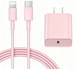 Phone Charger Fast Charging(Pink),iPhone Fast Charger 1Pack Type C Fast Charger Block Plug Adapter 6FT USB-C to Lightning Cable Cord for iPhone14/13/13 Pro/12 Pro/12 Pro Max/11/Xs Max/XR/X/SE,iPad,AirPods