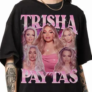Trisha Paytas Graphic T-Shirt – Y2K Pink Aesthetic Unisex Cotton Fan Tee