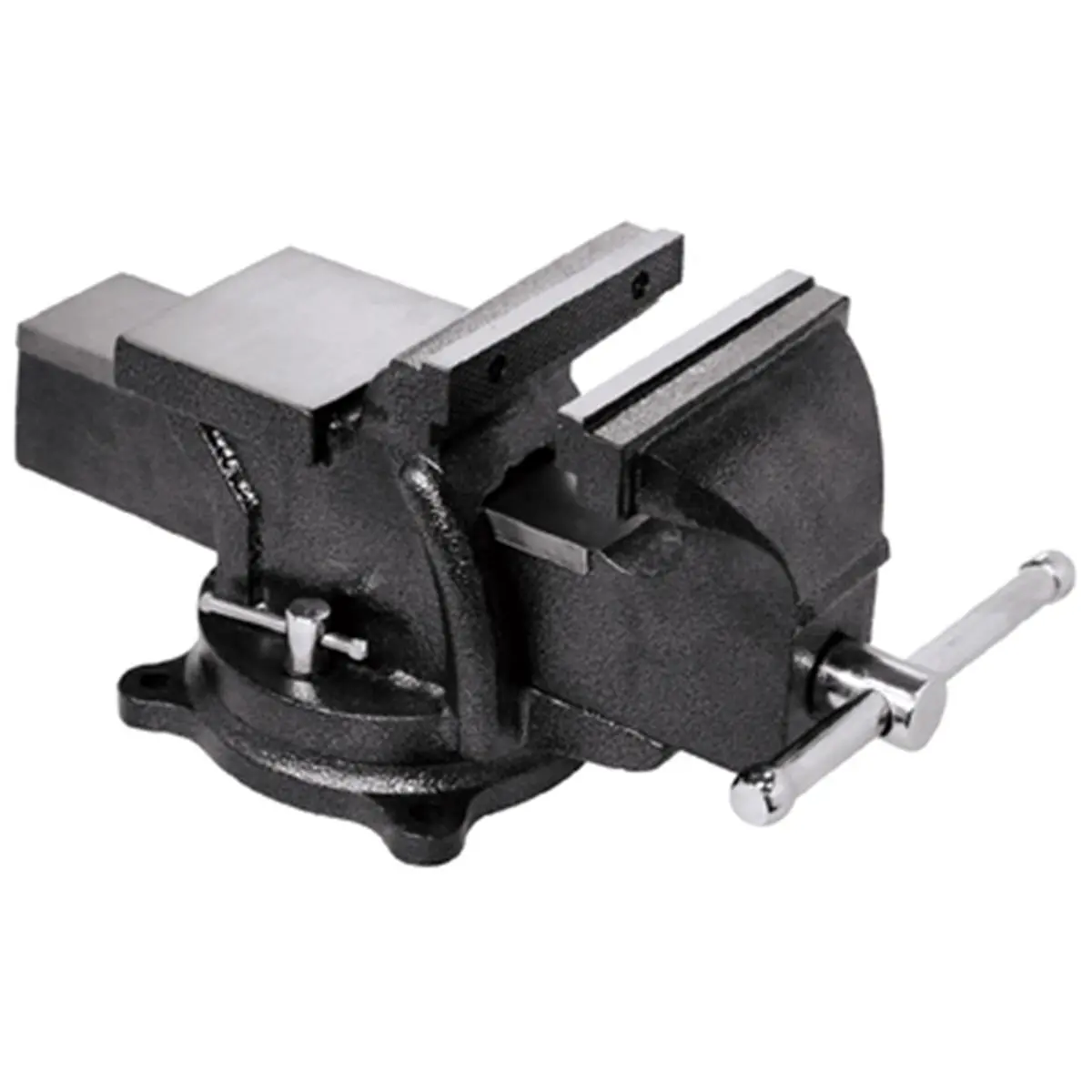 Bessey Tools BV-HD60 Heavy-Duty Workshop Bench Vise, 6 in. Wide Jaws, Powder Coated Cast Iron with 360-Degree Swivel Base, Dual Lock & Large Anvil