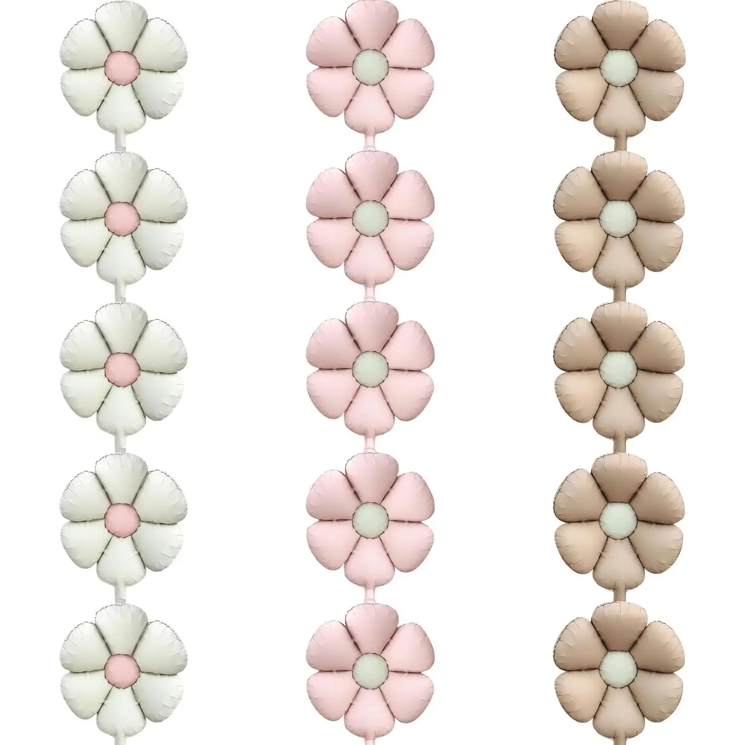Daisy Flower Film Balloons, Photo Props for Birthday, Wedding & Anniversary Party Decorations (Flower Balloon 1)