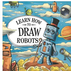 Learn How to Draw Robots Drawing Tutorial Book, Fun Painting Guide for Kids and Art Enthusiasts, Simple Steps to Inspire Creativity