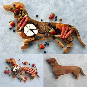 Dog-Shaped Charcuterie Board