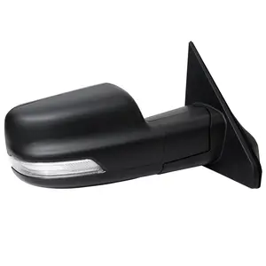 2019-2024 Dodge RAM 1500 Black Power Adjustable, Manual Fold, BSD & Heated Side Mirror w/ LED Puddle and Turn Signal Light - Passenger Side Only