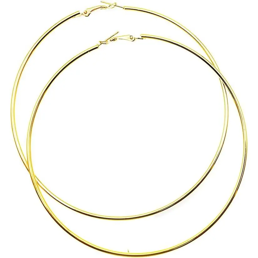 Extra Large Basketball Hoop Earrings for Women Men - Big Thin Hoop Earrings
