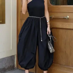 Women's High Waist Wide Leg Pants, Elastic Waistband, Casual Loose-Fitting Design, Comfortable All-Day Wear, Perfect for Daily Use, Baggy Legged Pants
