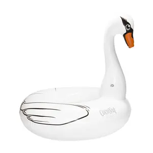 CocoNut Outdoor White Swan Pool Float