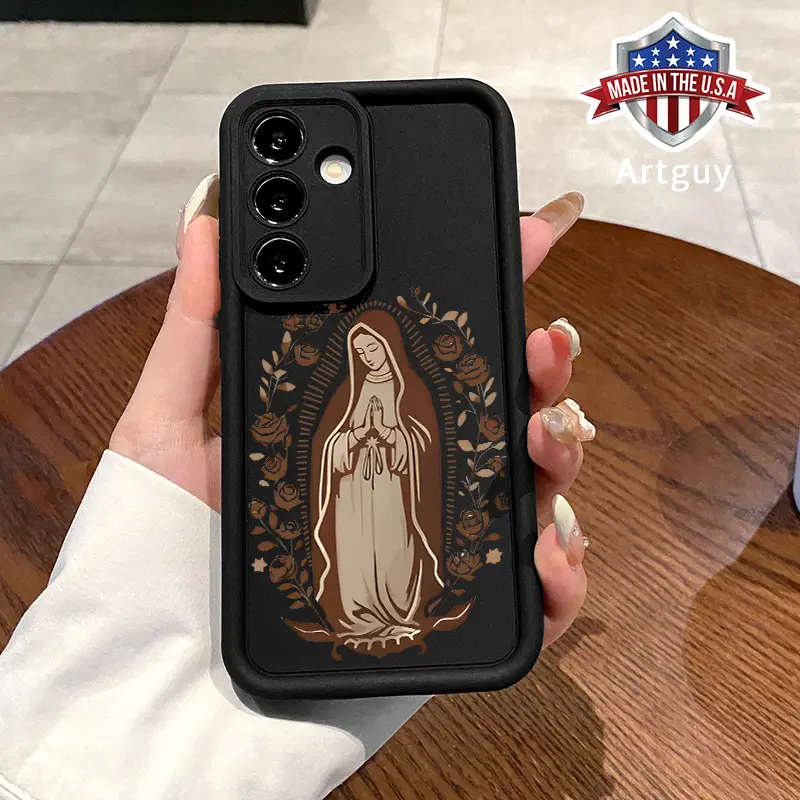 Phone case for Samsung S24 ultra plus S25 S23 S22 Ultra Plus Holy Mary Advanced fashion gift Full Body Protection Shockproof Soft Silicone Cover