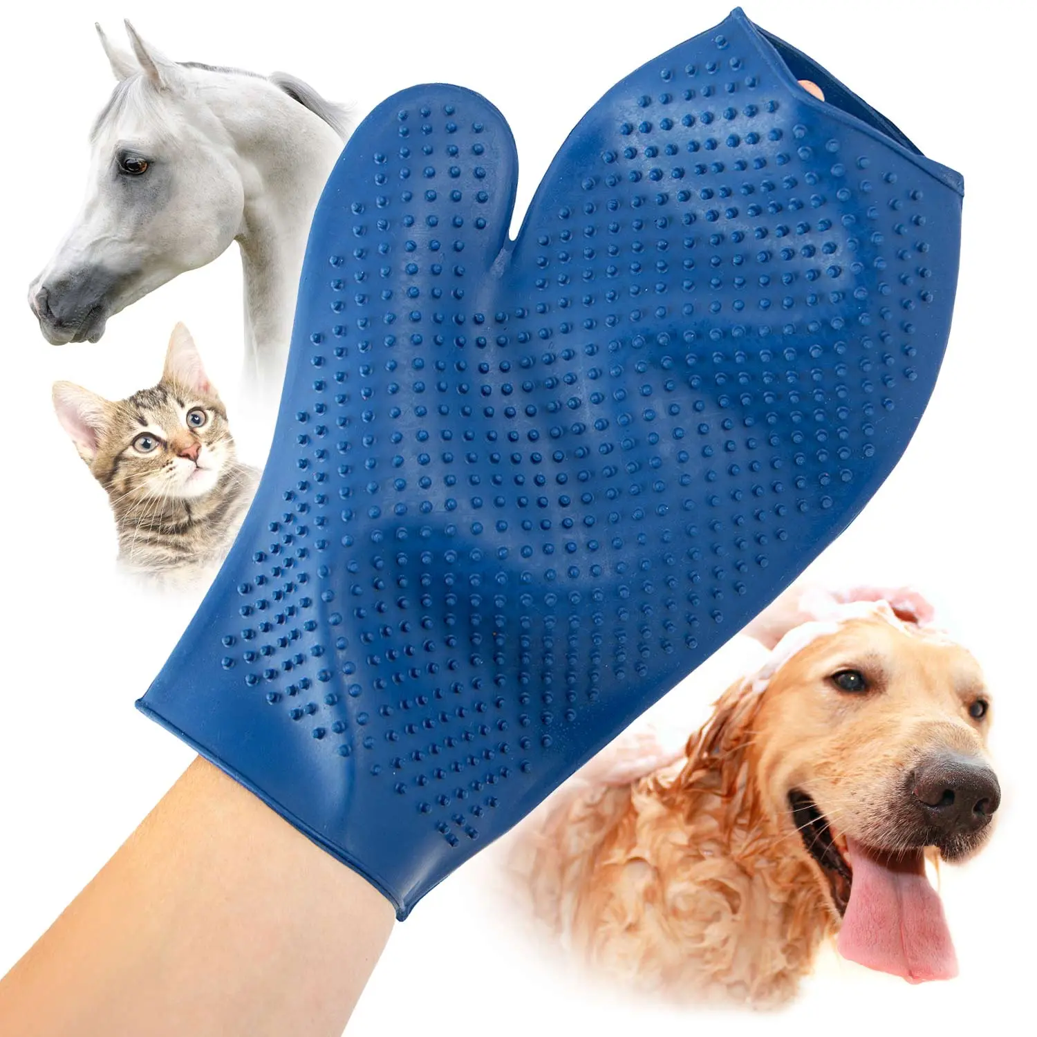 Jeffers GROOMIT - Rubber Grooming Glove for Animals Jeffers GROOMIT - Rubber Grooming Glove for Animals