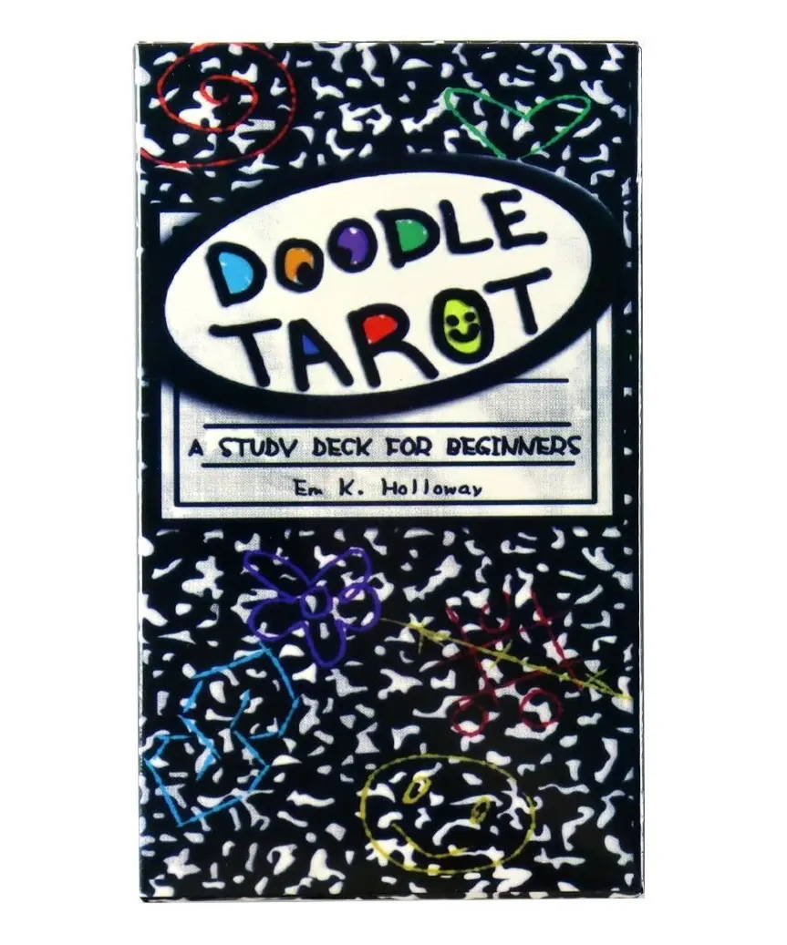 Doodle Tarot Cards Deck – Creative Fortune Telling & Divination Card Game for Beginners and Tarot Enthusiasts
