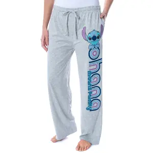 Disney Women's Lilo And Stitch Ohana Soft Touch Cotton Pajama Pants