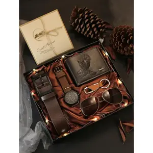 7pcs Set, High-Quality Plastic Material, Business Fashion Watch, Quartz Analog Watch, Durable & Lightweight Design, Perfect for Daily Use & Outdoor Activities