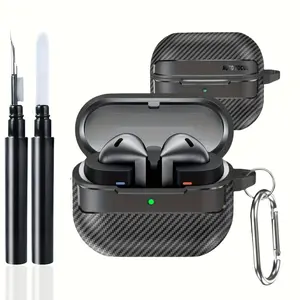 Earphone Case with Lanyard & Cleaning Tool, Tpu Material Earphone Protective Case, Durable Earphone Storage Box for Galaxy Buds 3/ Buds 3pro, Audio