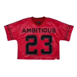 KINDRED | AMBITIOUS 23 RHINESTONE CROPPED JERSEY TEE