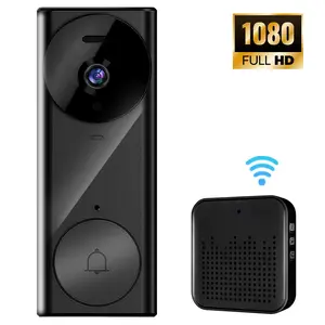 Wireless Video Doorbell Camera, Rechargeable 1080P Smart AI Human Detection Doorbell Camera with 2-Way Audio, Indoor Outdoor Surveillance Cam for Home Security
