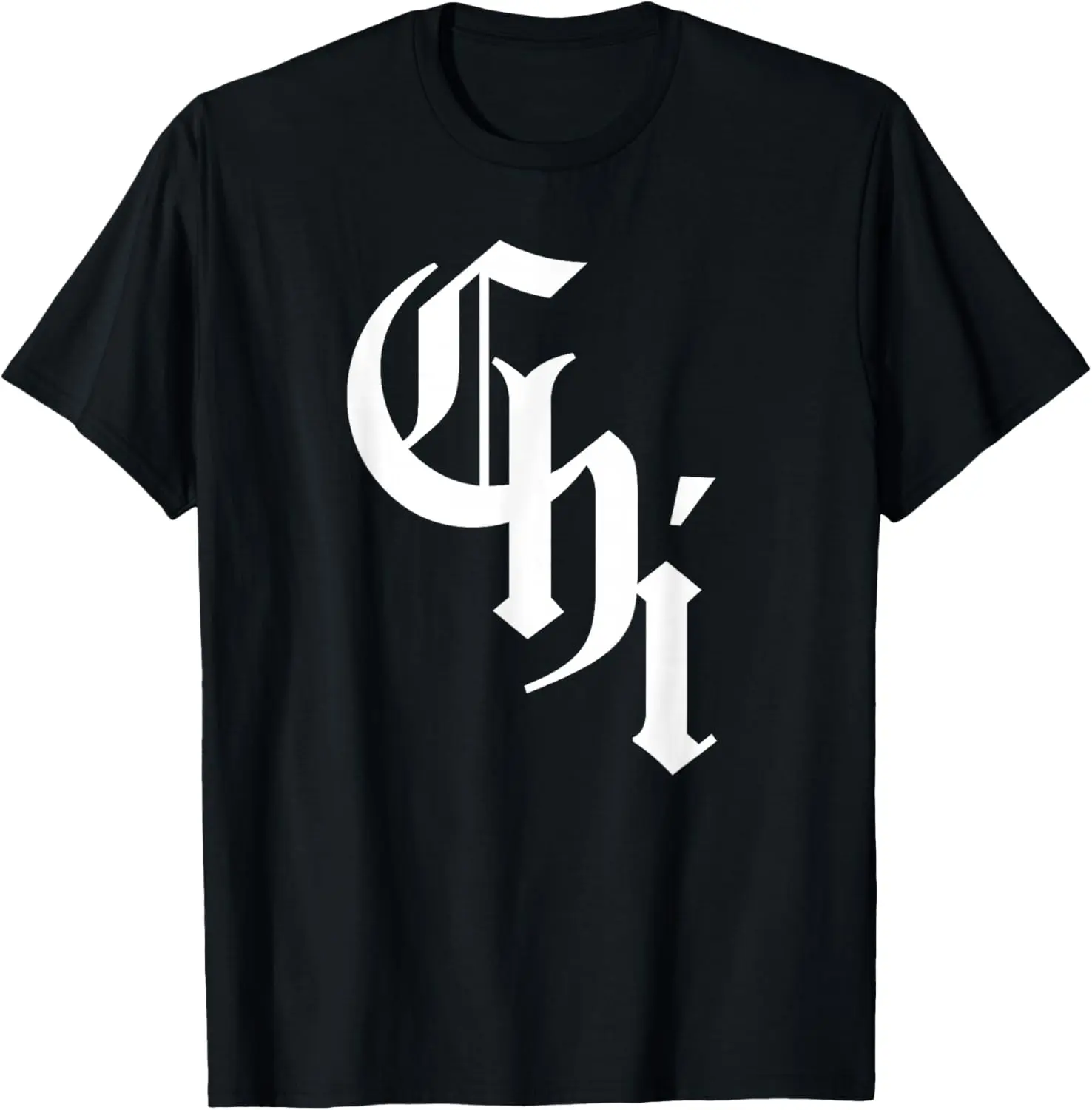 Men's CHI Chicago City Graphic T-Shirt - Streetwear Menswear, Casual Short-Sleeve, Natural Cotton Fabric