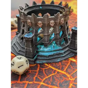 Necromancer Class 3D Printed Dice Jail | D20 Dice Vault | DnD Player Gift| Mythic Roll by Unchained Games - Are You Ready to Raise the Dead?