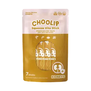Choolip Squeeze Vita Stick Kidneys – Hydration, Urinary & Kidney Support for Dogs & Cats (Sensitive & Senior Pets, 7 Sticks)