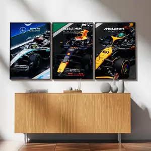 [Racing Decor - Sale Up To 40%] [Unframe] Formula 1 Car Poster Set, Red Bull McLaren Mercedes Racing Wall Art, Digital Download, Motorsport Decor, Gift for Fans