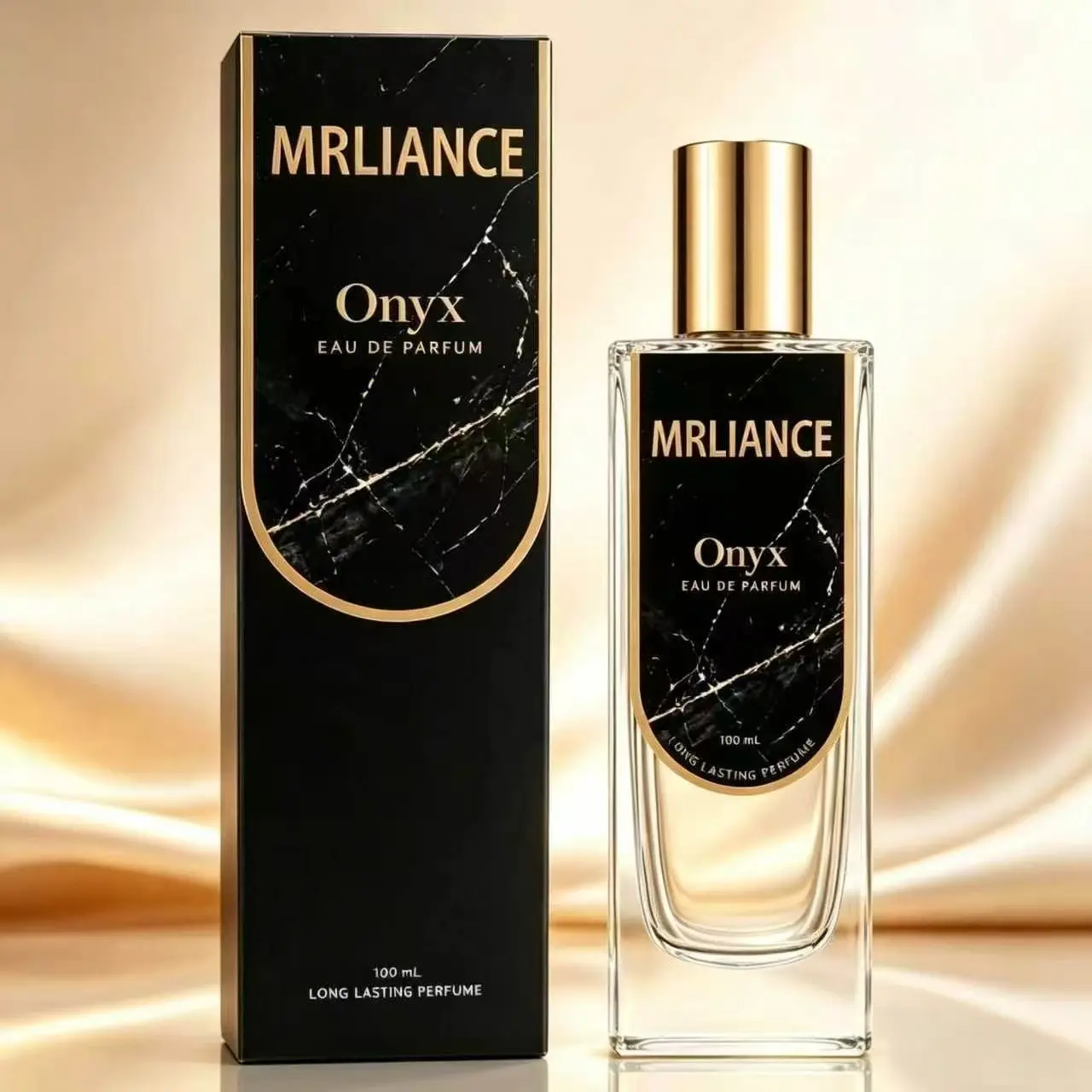 MRLIANCE Onyx Eau De Parfum For Men, Long Lasting Luxury Cologne, 100ml Premium Men Fragrance, Ideal for Daily Wear, Travel, Outdoor Outings, Office & Dating, Portable Design, Perfect Birthday Holiday Gift For Him