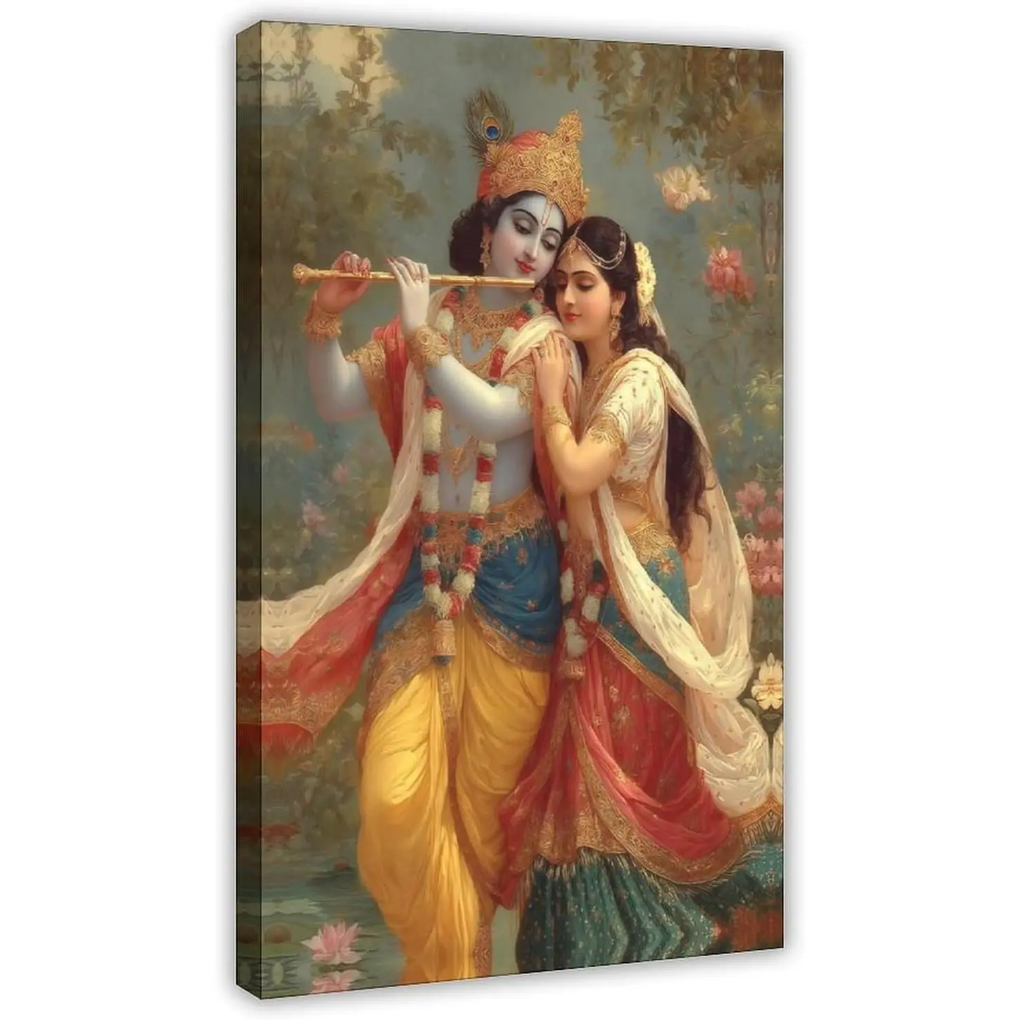 Mart Hindu God Radha Krishna Painting Lord -Religious Poster Modern ...