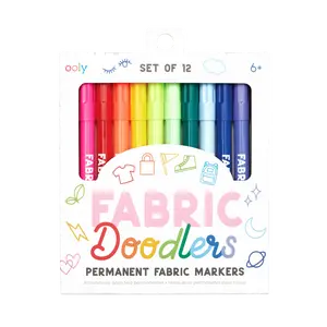 Fabric Doodlers Markers - Set of 12