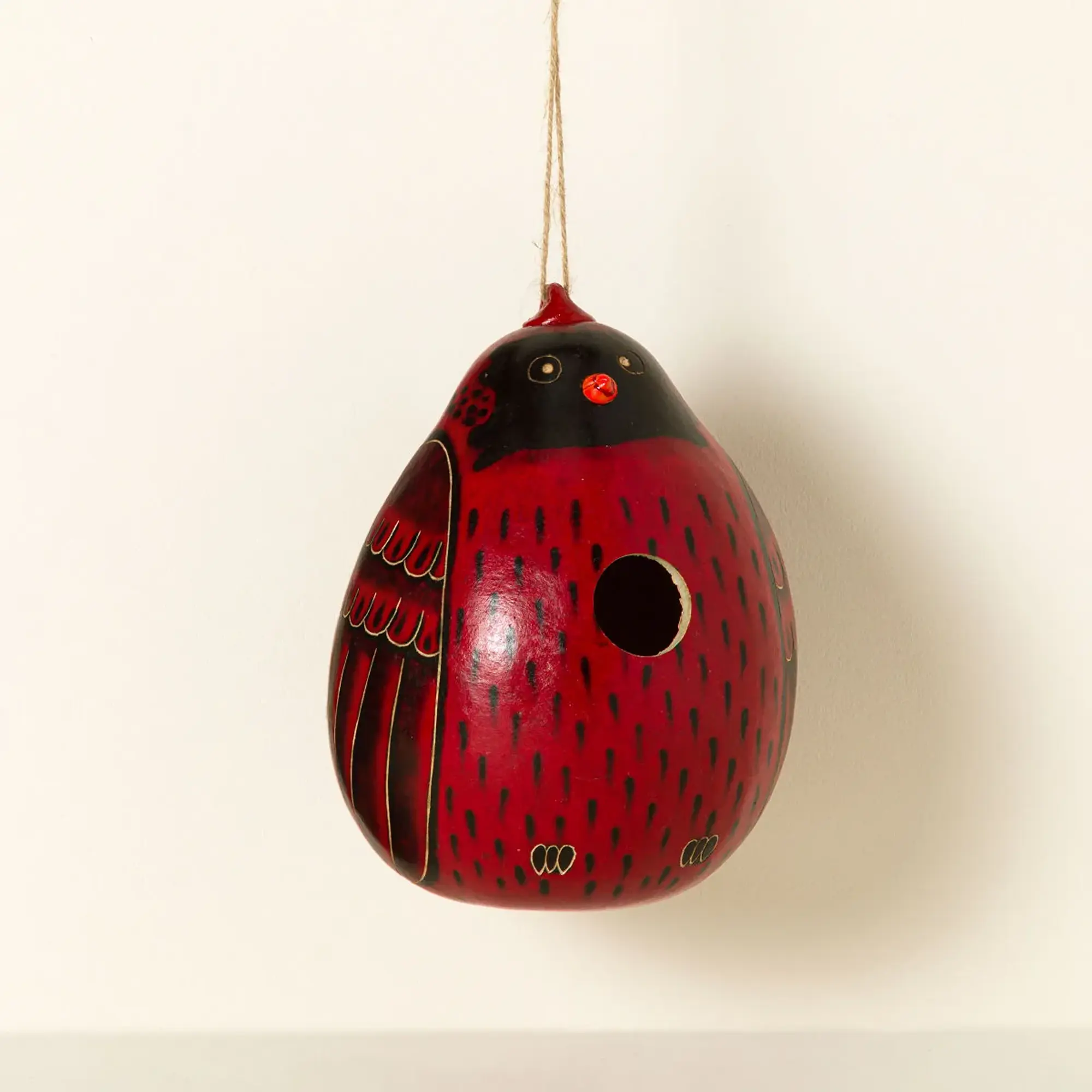 Cardinal Gourd Birdhouse Cardinal Gourd Birdhouse