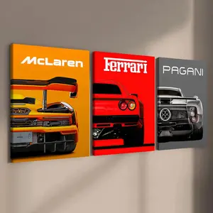 Car Pattern Canvas Painting, Modern Wall Art, Wall Decor for Home Living Room Bedroom Office, Ornaments