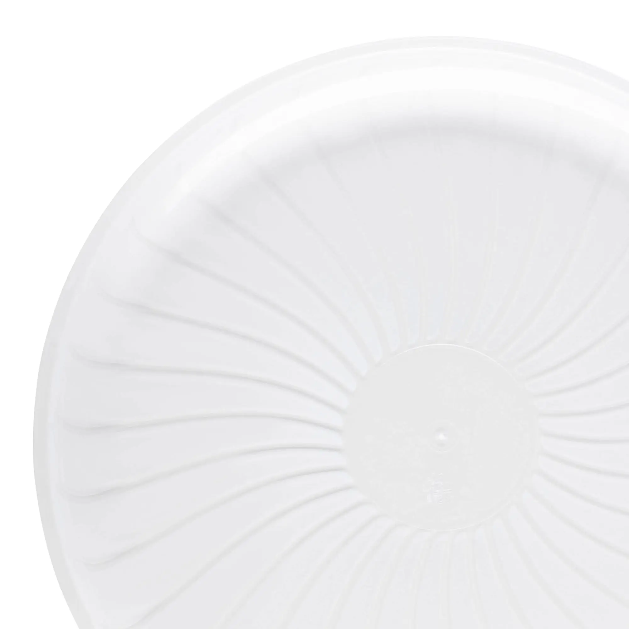 12" Clear Pavilion Round Disposable Plastic Trays