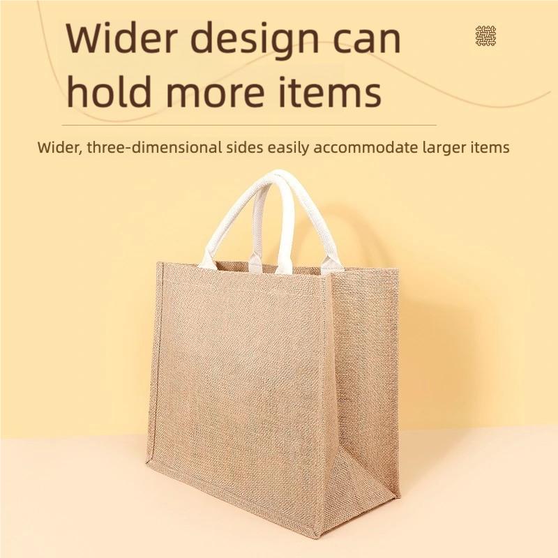 Disney Winnie the Pooh Jute Tote Bag – Cute Cartoon Eco-Friendly Shopping Bag, Casual Shoulder Bag for Daily Use