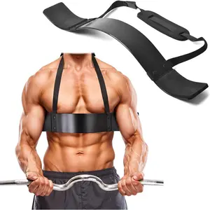 Arm Impact Device for Biceps and Triceps Adjustable Curl Support Strap Durable 7mm Aluminum Plate and Neck Pad for Strength Training Bodybuilding Split Curl Machine