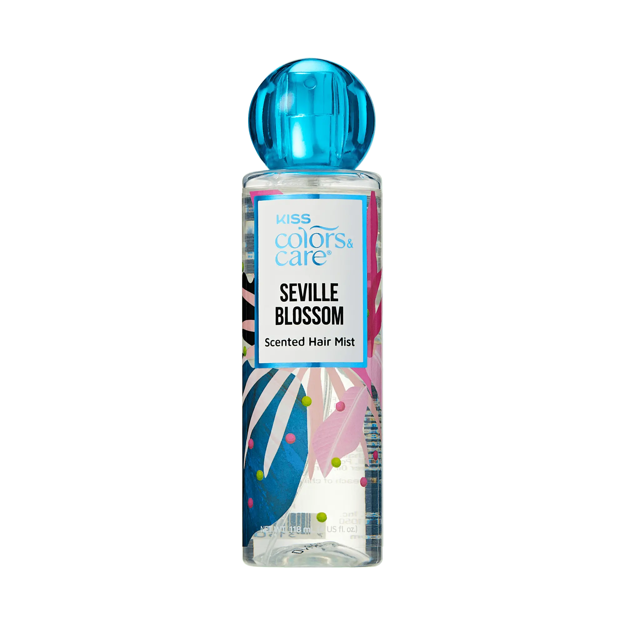 Kiss Colors & Care Clean Fragrance Hair Veil Mist | Seville Blossom, Scented Hair Mist, Eau de Parfum, 4 oz, Hair Care
