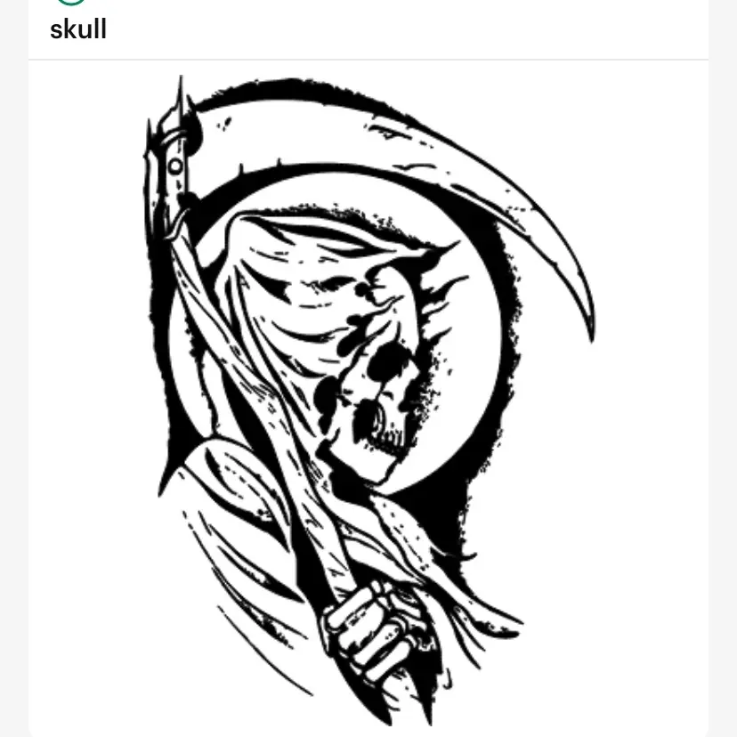 Reaper skull car decal Reaper skull car decal