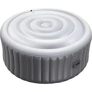 VEVOR Inflatable Hot Tub Cover, 5.4 Ft Round Hot Tub Cover Protector, Insulated Spa Covers for Inflatable Hottub, Weatherproof and Waterproof Energy Saving Lid for Outdoor Use, WhiteVEVOR Super Brand Day