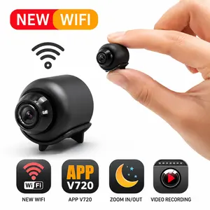X5 Mini WiFi Security Camera 720P HD Wireless Hidden Camera with Magnetic Mount, Motion Detection, Night Vision, Remote Viewing App, Indoor & Outdoor Home Surveillance