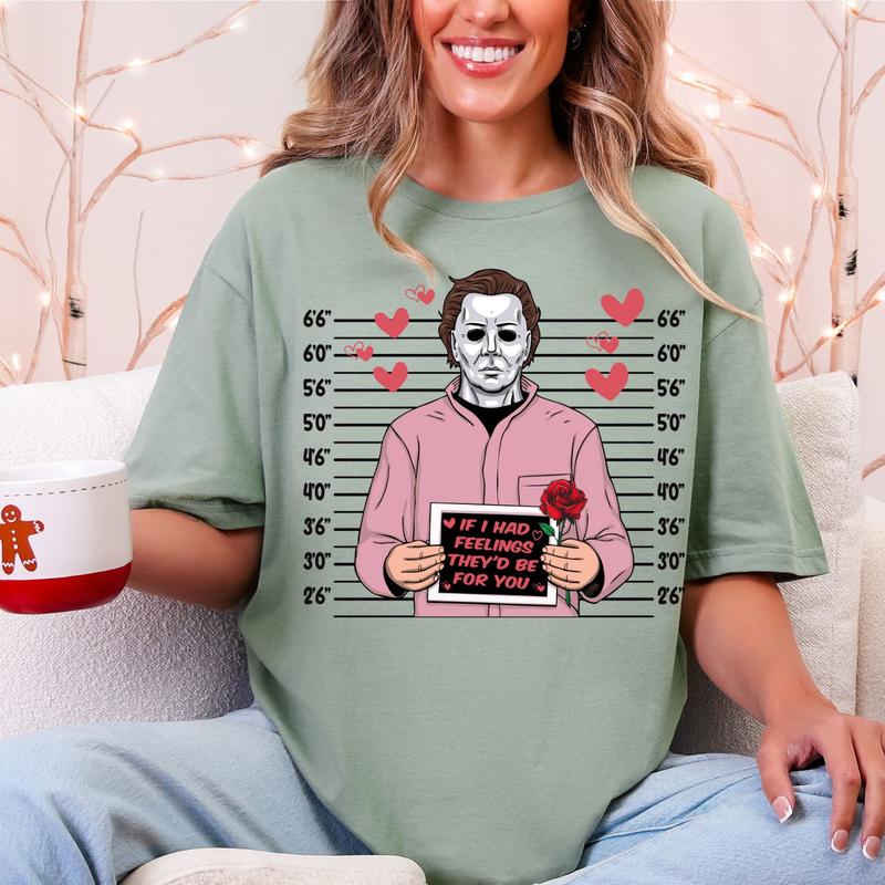 Valentine Horror Movie Characters Premade Gangsheet 6 Transfers Ready to Press DTF Hot Peel All Seasons Faux Rhinestone