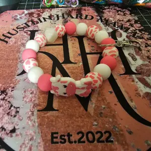 Silicone Beaded Wristlet