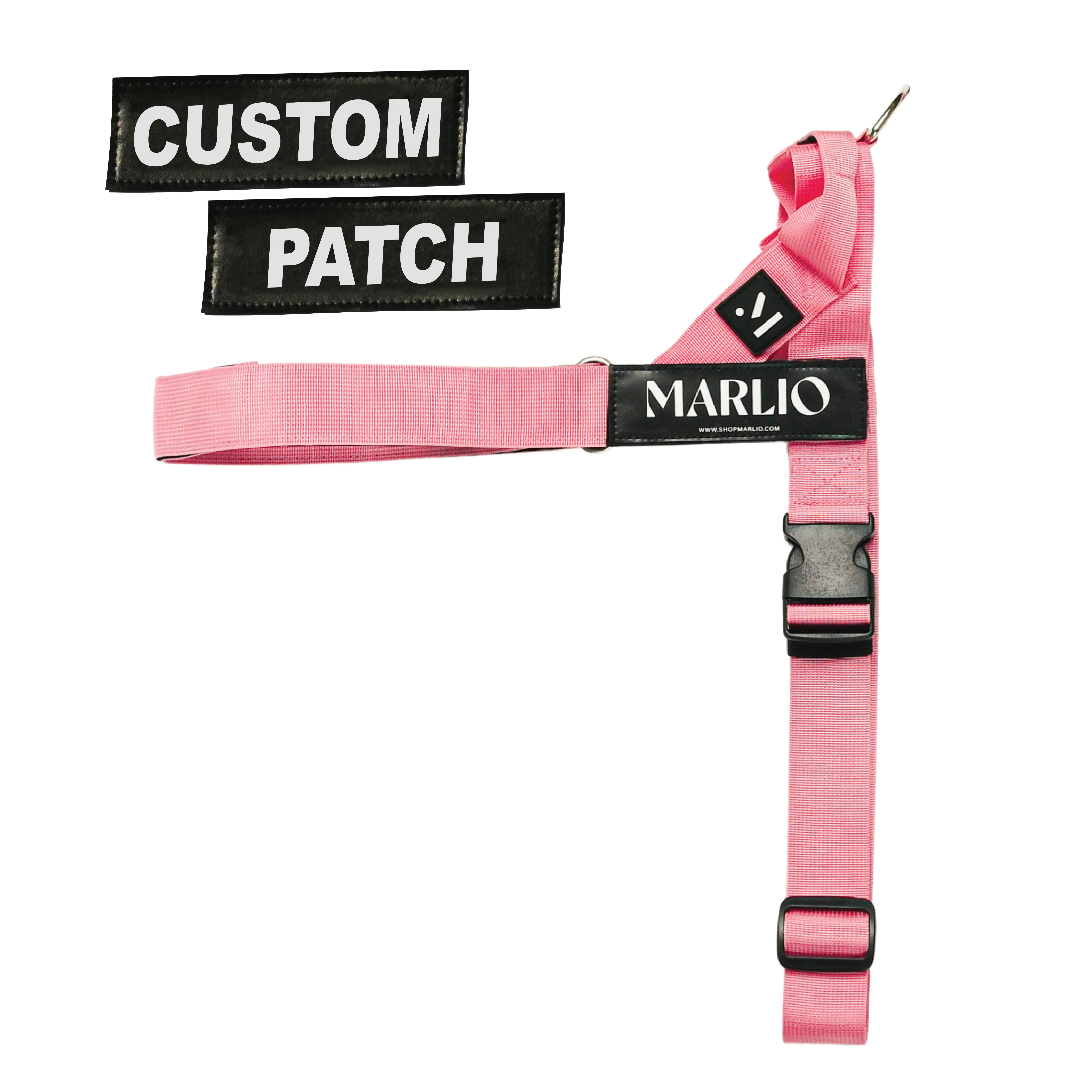 Personalized Pink Dog Harness with FREE Name Patches