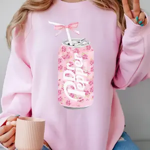 Dr Pepper SweatShirt, Cute Dr Pepper SweatShirt Floral Dr Pepper Sweatshirt, Dr Pepper Bow Crewneck, Dr Pepper Pink Bow SweatShirt, Y2K Crewneck, Soda Sweater