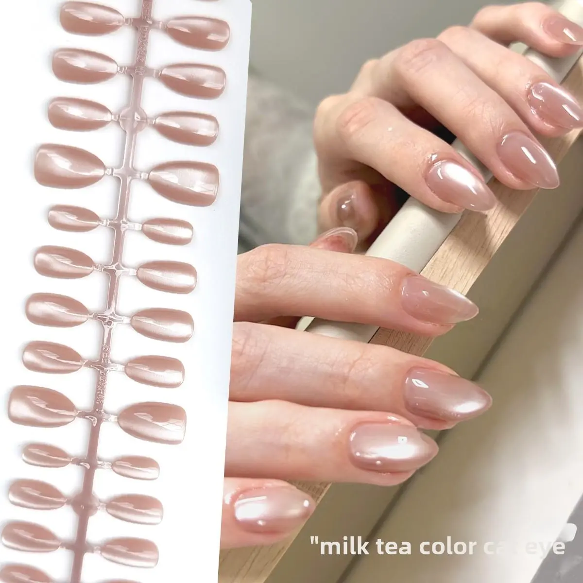 30Pcs Nail Tip Fake Nail Fashion Wearable False Nails Simple Full Cover Press on Nails DIY Wear Nail Tool