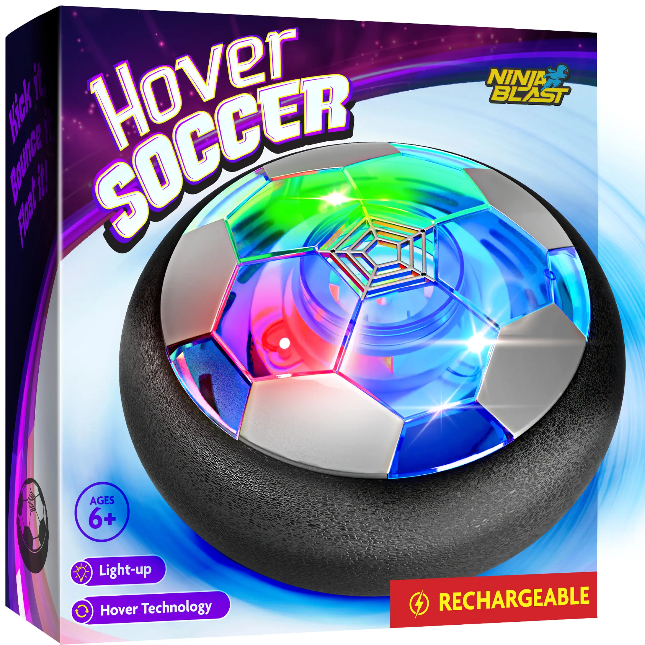 Indoor Hover Soccer Ball Game - LED Light-Up Floating Ball for Kids, Perfect Birthday Present for Ages 3-12 Indoor Hover Soccer Ball Game - LED Light-Up Floating Ball for Kids, Perfect Birthday Present for Ages 3-12