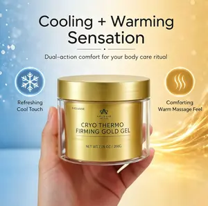 Cooling and Warming Firming Gold Gel - Skin Tightening Cellulite Cream for Body, Nano Gold & Hyaluronic Acid, Skin Tightening & Firming Gel for Belly Thigh Butt Arms, Smoothing & Moisturizing, 200g Moisturizers