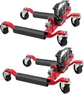 【GARVEE】Car Wheel Dolly Jack Set of 2-3000Lbs Car Dolly Jacks, 12'' Wheel Jacks with Foot Pedal and 360° Swivel Casters for Vehicle Positioning, Auto Repair & Cars Mover