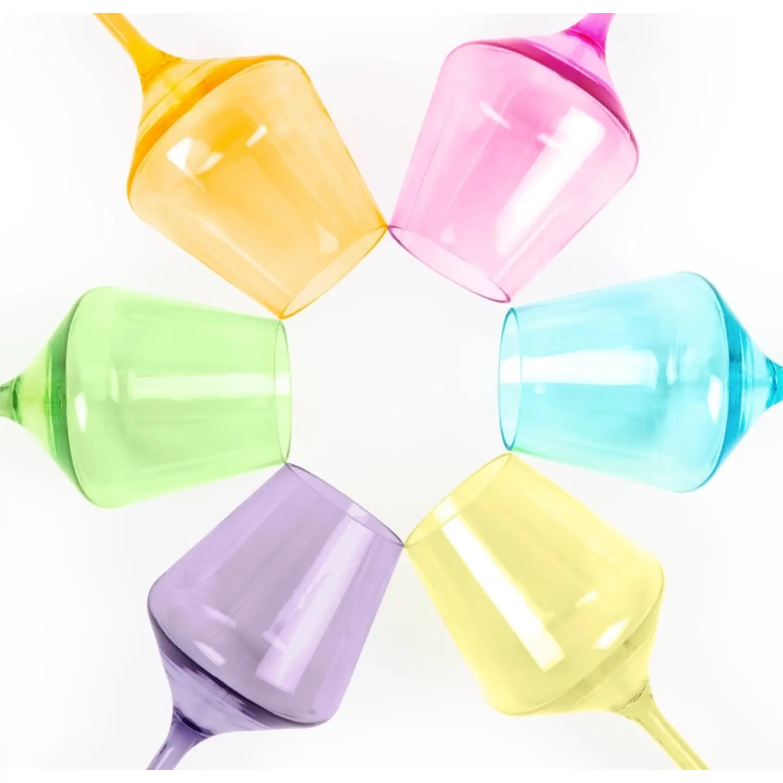 Pastel Wine Glasses