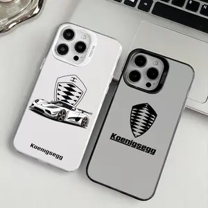 Cool car K-KoenigseggS Phone Case For iPhone 17 16 15 14 13 12 11 Pro Max Air Matte Laser Aurora Shockproof Funda  Anti-Drop Anti-Fingerprint Cover