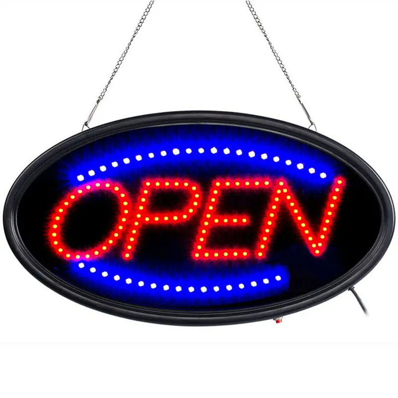 Animated Motion Ultra Bright OPEN Business Sign Store LED Neon Light with ON/OFF