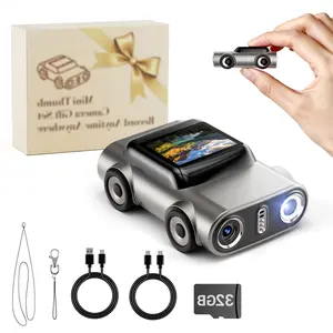 Mini Digital Camera & Keychain Camera - Mini Retro Camera Combo! Vintage Tiny Camera with Lanyard, 1080P HD, Portable Pocket Camera for Travel, Best Gift for Kids & Adults