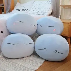 Rimuru Tempest Plush Toys Expression Slime Shy Throw Kawaii Pillow Anime Stuffed Plushies Back Cushion Soft Kid  Adults Toy Gift